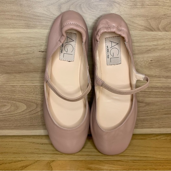 AGL Iris Leather Ballet Flats - Size 36 - Picture 1 of 8